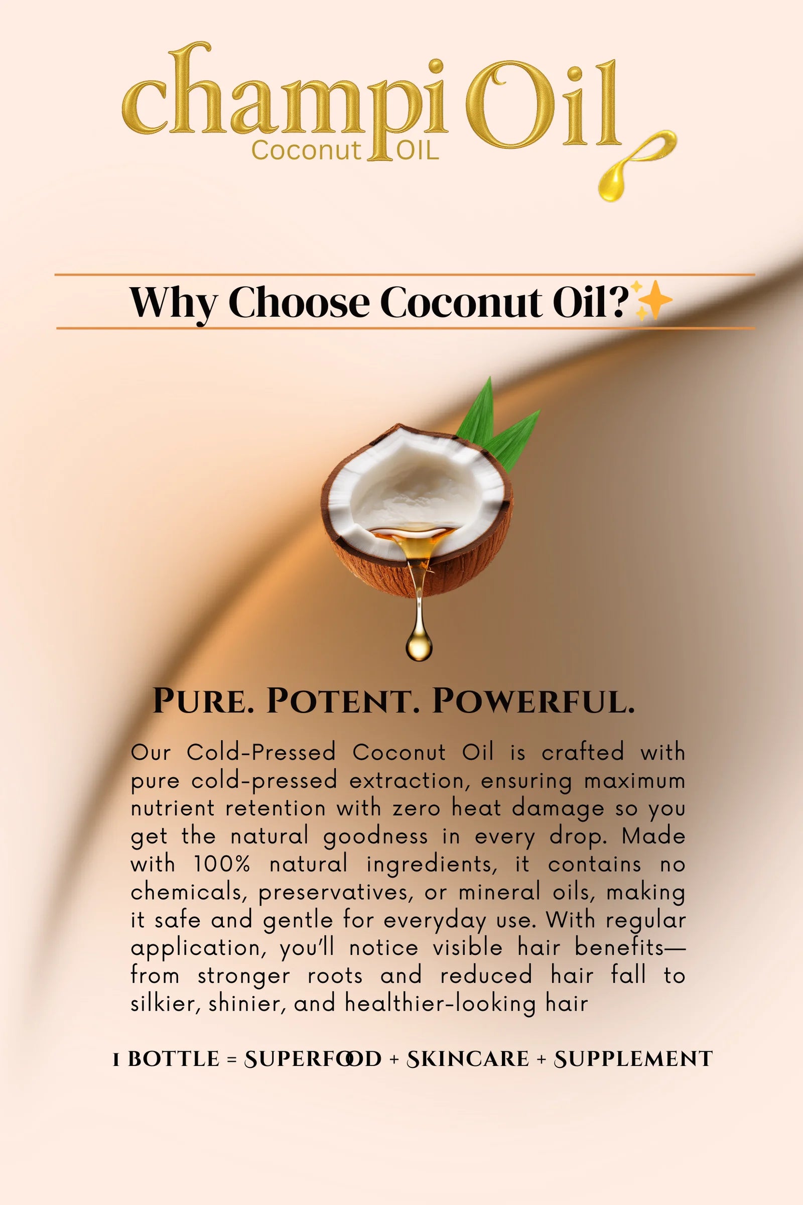 Champi Organic Coconut Oil